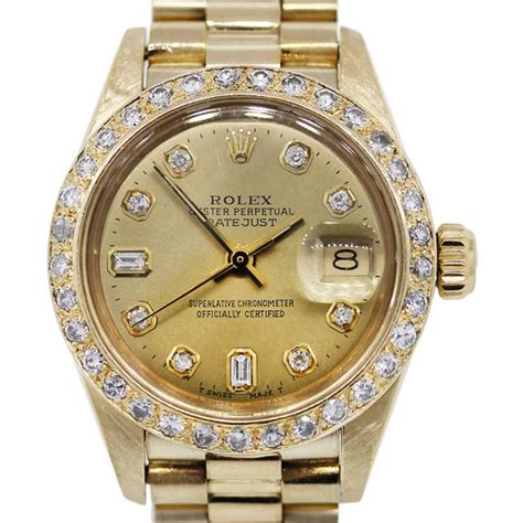 rolex lady oro|Rolex gold watches.